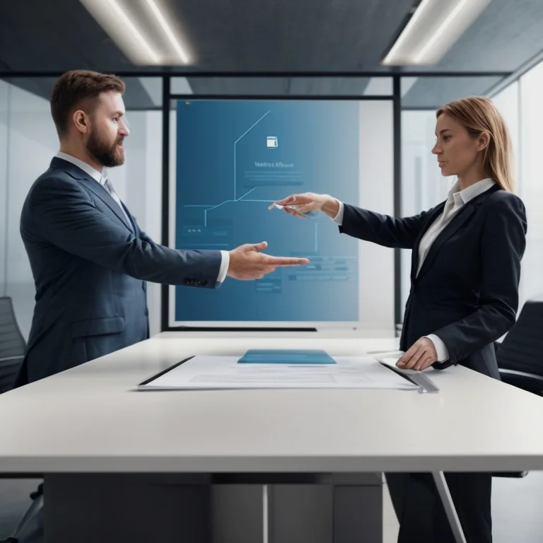 Document review illustration